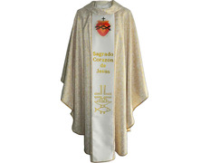 Adicionar ao carrinho Casulla com galão central Sagrado Coração Casulla com galão central Sagrado Coração