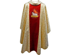 Adicionar ao carrinho Casulla de tecido brocada e veludo Casulla de tecido brocada e veludo