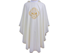 Adicionar ao carrinho Casulla com galão central bordado com fio dourado Casulla com galão central bordado com fio dourado