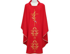 Adicionar ao carrinho Casula com bordados dourados vermelho Casula com bordados dourados vermelho