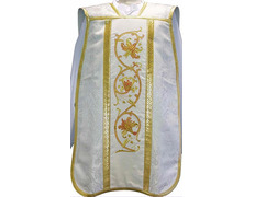 Adicionar ao carrinho Casulla romana de tecido damasco creme Casulla romana de tecido damasco creme