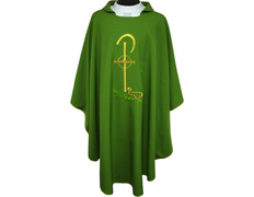 Adicionar ao carrinho Casula sacerdotal bordada | Preço económico verde Casula sacerdotal bordada | Preço económico verde