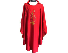 Adicionar ao carrinho Casula de padre bordada á venda em seis cores vermelho Casula de padre bordada á venda em seis cores vermelho