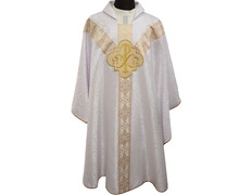 Adicionar ao carrinho Casullas para sacerdotes | Damasco e veludo branco Casullas para sacerdotes | Damasco e veludo branco