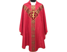 Casullas para sacerdotes | Damasco e veludo vermelho