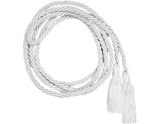 Cíngulo para coroinha de cor branco