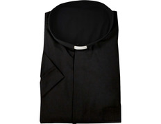 Adicionar ao carrinho Camisa preta para padre | Colarinho de tira M/C Camisa preta para padre | Colarinho de tira M/C