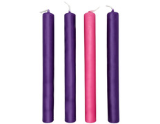 Velas do Advento de 2 x 20 cm. | Duas cores | Compra online