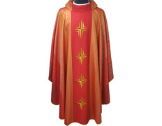 Adicionar ao carrinho Casulla em quatro cores | Bordados Cruz vermelho Casulla em quatro cores | Bordados Cruz vermelho