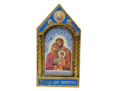 Quadro ícone bizantino da Sagrada Família