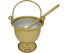 Adicionar ao carrinho Acetre dourado com hisopo | 21 cm. Acetre dourado com hisopo | 21 cm.