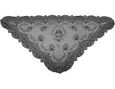 Mantilla preta para Semana Santa | Triangular