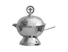 Adicionar ao carrinho Naveta de metal plateado com forma circular Naveta de metal plateado com forma circular