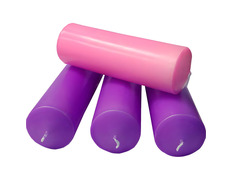 Velas para coroa do Advento | 3 Moradas e 1 rosa
