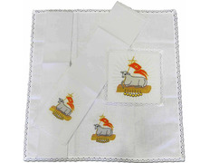 Adicionar ao carrinho Conjunto de altar com Cordeiro bordado Conjunto de altar com Cordeiro bordado