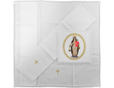 Adicionar ao carrinho Conjunto do Carmen | Manutergio, corporal, palia e purificador Conjunto do Carmen | Manutergio, corporal, palia e purificador