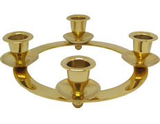 Coroa do Advento retangular com velas