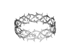 Coroa de espinhas para Jesus | Prata de lei