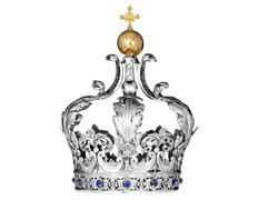 Coroa imperial com Cruz e brilhantes
