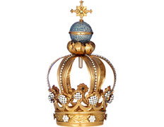 Coroa para Virgem de Fátima em prata