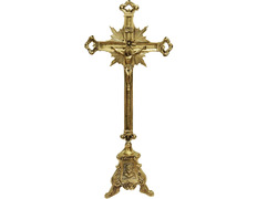 Adicionar ao carrinho Crucifixo de mesa com decoração em relevo Crucifixo de mesa com decoração em relevo