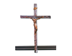 Adicionar ao carrinho Cruz paroquial de fundição com varal Cruz paroquial de fundição com varal