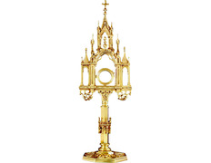 Adicionar ao carrinho Custodia de bronze do estilo gótico Custodia de bronze do estilo gótico