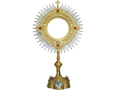 Adicionar ao carrinho Custodia de bronze com banheiro de ouro para forma de 20 cm. Custodia de bronze com banheiro de ouro para forma de 20 cm.