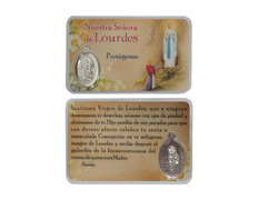 Adicionar ao carrinho Santinho de Nossa Senhora de Lourdes com medalha Santinho de Nossa Senhora de Lourdes com medalha