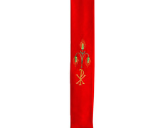 Estola de terlenka à venda nas quatro cores vermelho