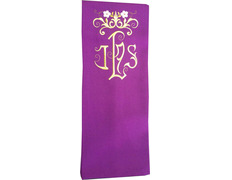 Estolon nas quatro cores litúrgicos com IHS bordado roxo