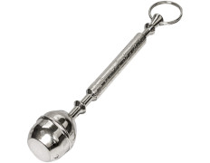 Hisopo de metal niquelado | 21 cm. longo