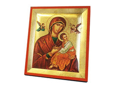 Ícone de Nossa Senhora do Perpétuo Socorro | 13 x 10,5 cm.