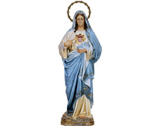 Adicionar ao carrinho Sagrado Coração de Maria com vestido azul e branco Sagrado Coração de Maria com vestido azul e branco