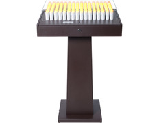 Lampadario eletrônico de metal com 128 velas brancas