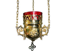 Adicionar ao carrinho Lâmpada do Santíssimo para pendurar dourado Lâmpada do Santíssimo para pendurar dourado