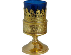 Adicionar ao carrinho Lâmpada de velas com copo de vidro azul Lâmpada de velas com copo de vidro azul