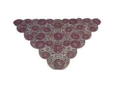 Mantilla de três picos | Cor burdeos