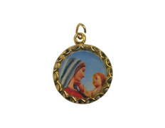 Adicionar ao carrinho Medalha barata da Virgem com o Menino Medalha barata da Virgem com o Menino