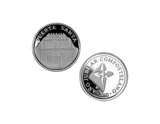 Adicionar ao carrinho Moeda de prata lembrança da Porta Santa Moeda de prata lembrança da Porta Santa