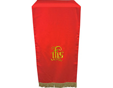 Adicionar ao carrinho Paño cobre atril com IHS bordado vermelho Paño cobre atril com IHS bordado vermelho