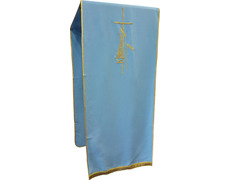 Adicionar ao carrinho Pão de atril de poliéster com fleco de ouro azul Pão de atril de poliéster com fleco de ouro azul