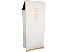 Adicionar ao carrinho Pão de atril de poliéster com fleco de ouro branco Pão de atril de poliéster com fleco de ouro branco