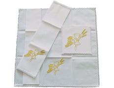 Adicionar ao carrinho Conjunto de altar com elementos litúrgicos bordados Conjunto de altar com elementos litúrgicos bordados