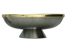 Adicionar ao carrinho Patena em metal prateado mate com banho de ouro interior Patena em metal prateado mate com banho de ouro interior
