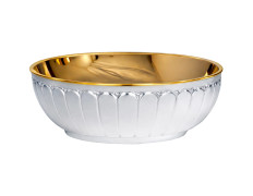 Patena de prata com repuxado simples