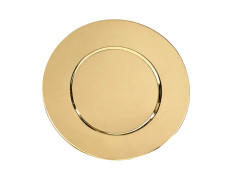 Patena lisa de metal - 15,5 diâmetro