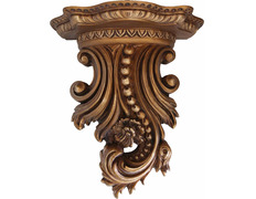 Peana imitação madeira para esculturas religiosas