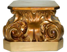 Peana para Santo | Pedestal para figuras dorado