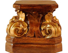 Peana para Santo | Pedestal para figuras madeira